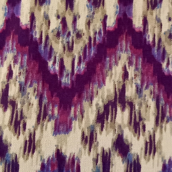 Torrid sheer coverup purple patterned open back - Picture 3 of 7